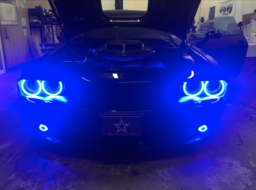 1236-333 - Dodge Challenger 2015-2018 ORACLE WP LED Fog Halo Kit